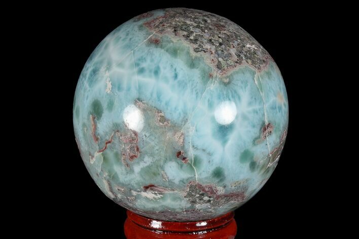Polished Larimar Sphere - Dominican Republic #168205